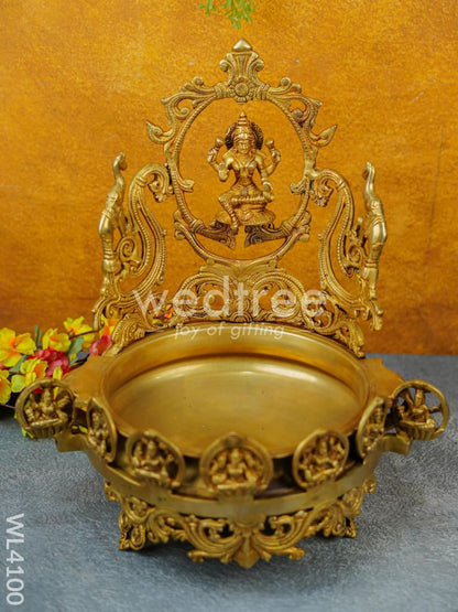 Brass Lakshmi Urli with Ashtalakshmi - WL4100