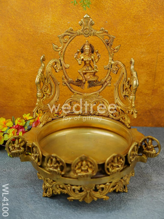 Brass Lakshmi Urli with Ashtalakshmi - WL4100