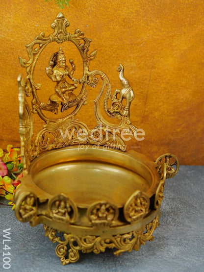 Brass Lakshmi Urli with Ashtalakshmi - WL4100