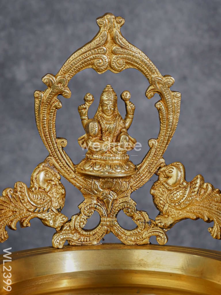 Brass Lakshmi Urli with Handle - WL2399