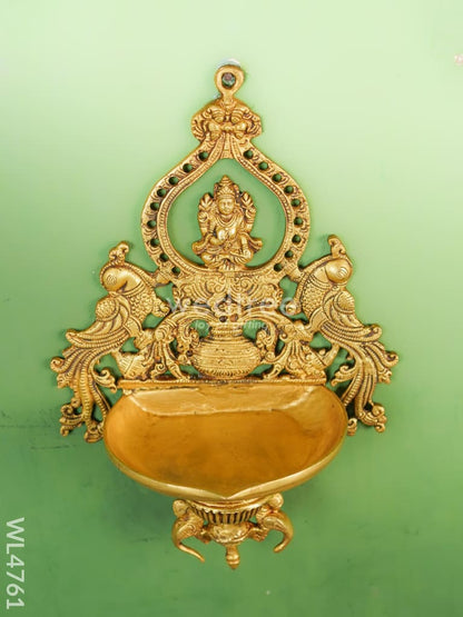 Brass Lakshmi Wall Hanging - 14 inch - WL4761