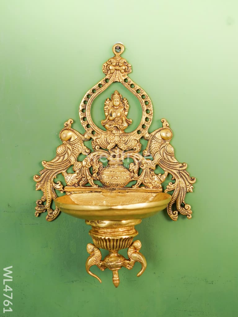 Brass Lakshmi Wall Hanging - 14 inch - WL4761