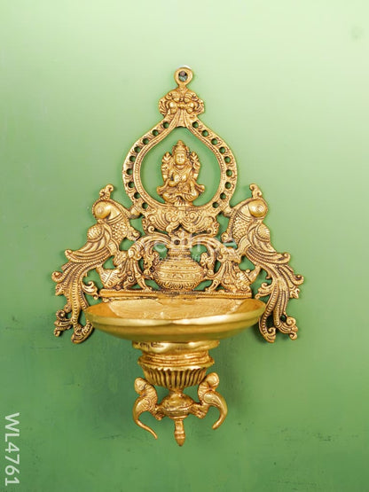 Brass Lakshmi Wall Hanging - 14 inch - WL4761