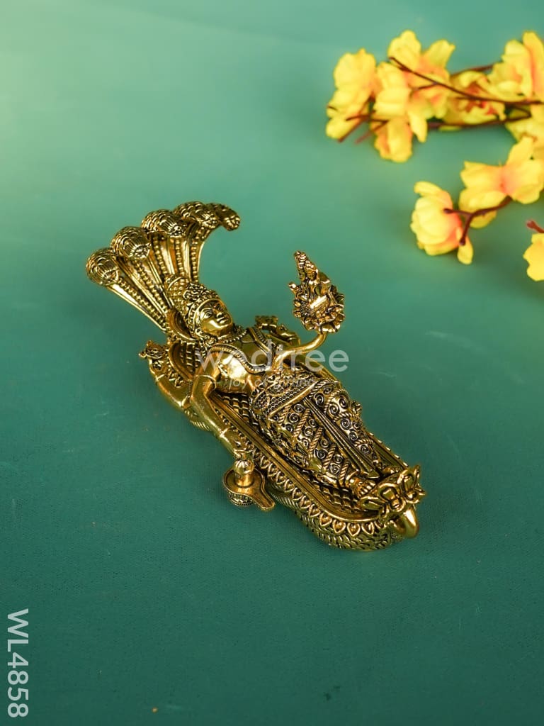 Brass Lord Padmanabha Swamy Idol - 8 inch - WL4858