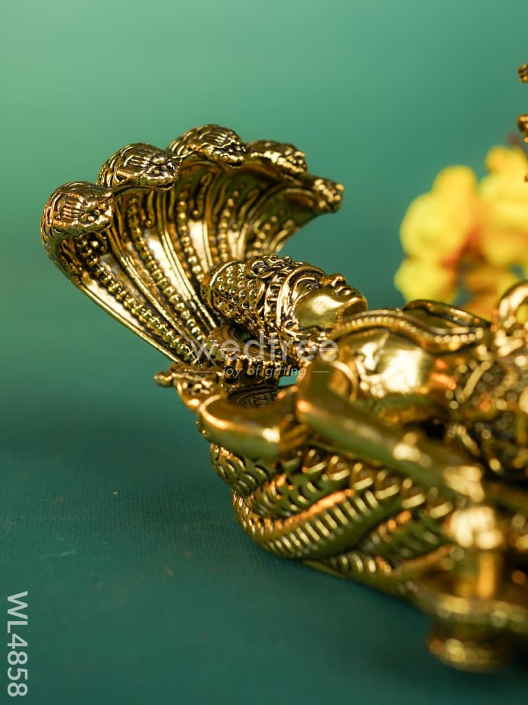 Brass Lord Padmanabha Swamy Idol - 8 inch - WL4858