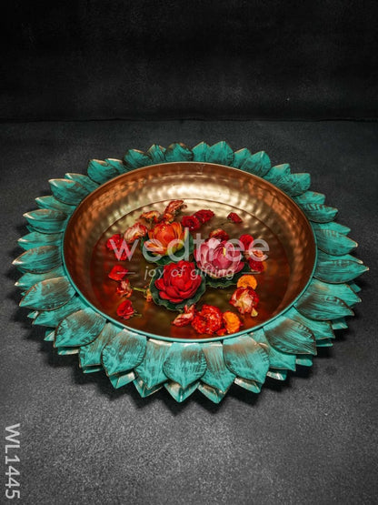 Brass Lotus Urli - Large - WL1445