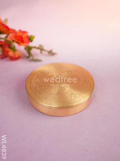 Brass Masala Dibbi - 5 inch - WL4839