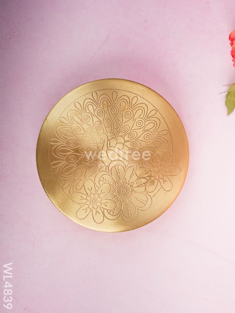 Brass Masala Dibbi - 5 inch - WL4839