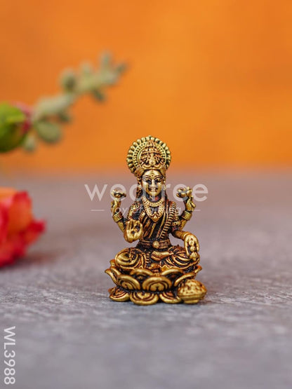Brass Miniature Ganesha-Lakshmi Idols - WL3988