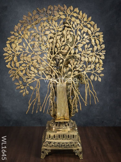 Brass Murali Krishna with Kalpavriksha Tree - WL1645