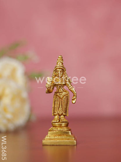 Brass Murugan Valli Deivanai Idols - Set of 3 - WL3685
