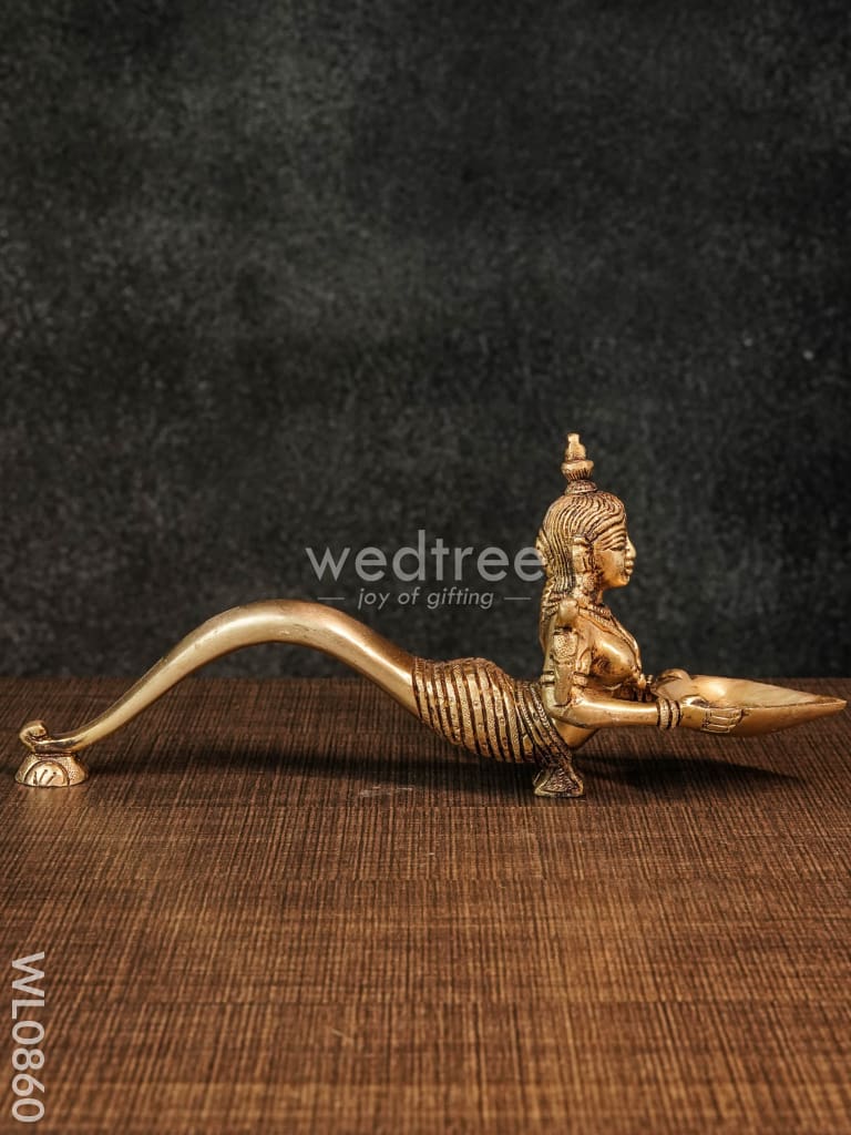 Brass Naaga Devi Diya - WL0860