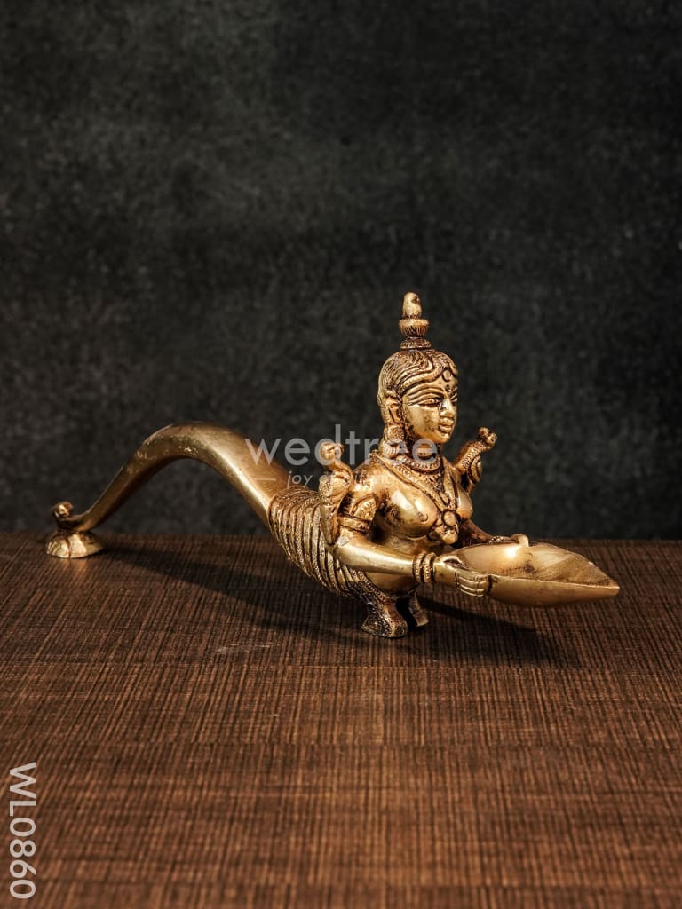 Brass Naaga Devi Diya - WL0860