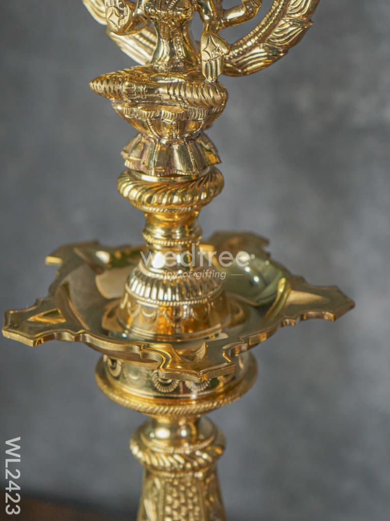 Brass Nagas Kuthu Vilakku with Lakshmi  ( set of 2 ) - WL2423