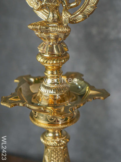 Brass Nagas Kuthu Vilakku with Lakshmi  ( set of 2 ) - WL2423