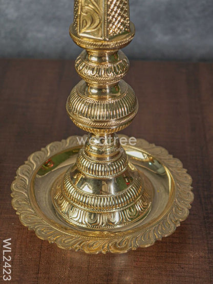 Brass Nagas Kuthu Vilakku with Lakshmi  ( set of 2 ) - WL2423