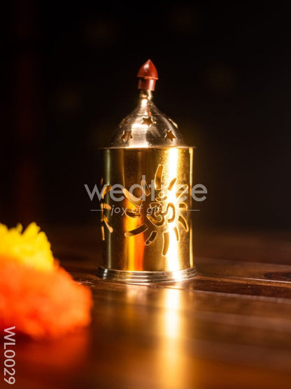Brass Om Akhand Diya - WL0029