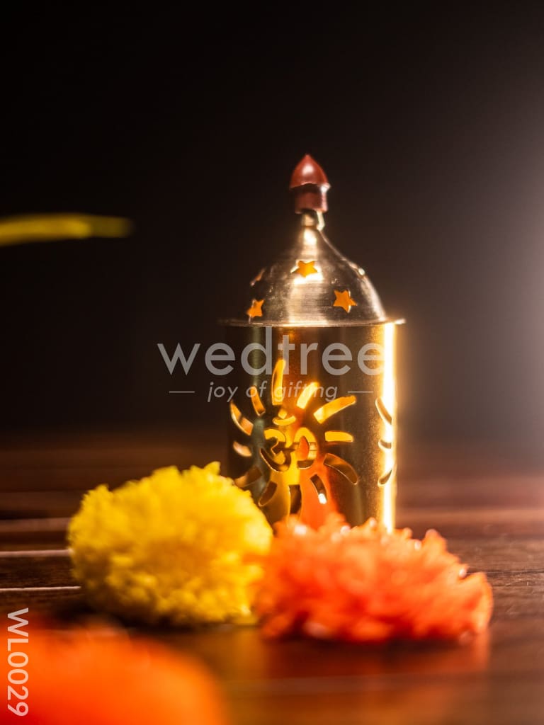 Brass Om Akhand Diya - WL0029