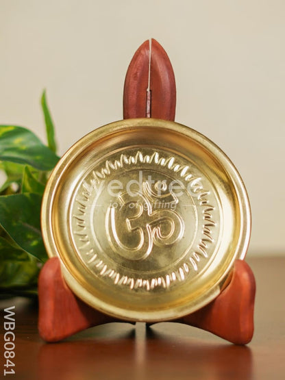 Brass Om Plate - 4.5 inch - WBG0841