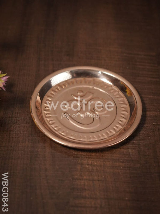 Brass Om Plate - Copper Coated - 4.5 inch - WBG0843