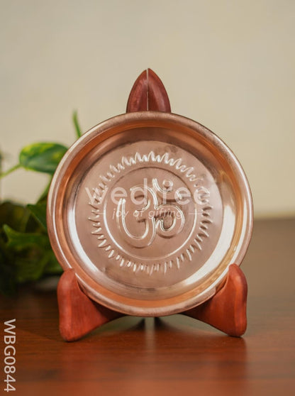 Brass Om Plate - Copper Coated - 5.5 inch - WBG0844