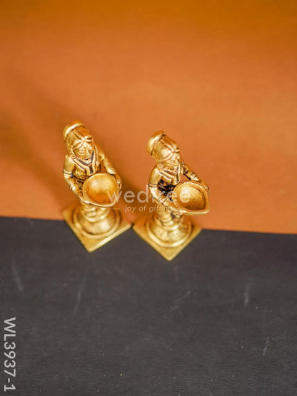 Brass Paavai Diya - Set of 2 - WL3937
