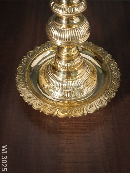 Brass Peacock Kuthu Vilaku - Set of 2 - WL3025