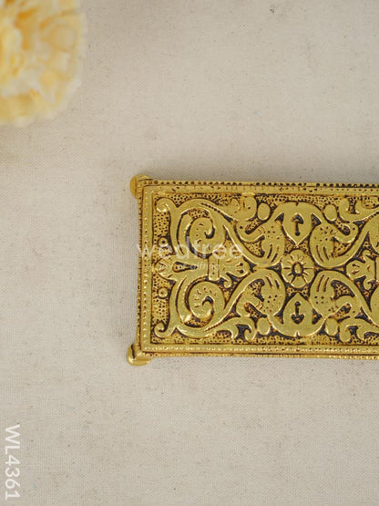 Brass Pooja Chowki - Rectangle - WL4361
