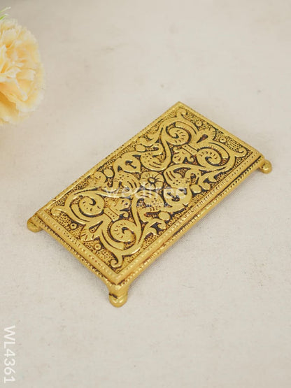 Brass Pooja Chowki - Rectangle - WL4361