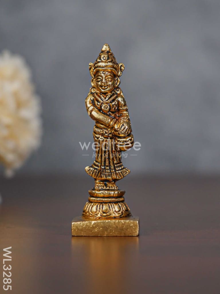 Brass Radha Krishna Idol - Set of 2 - WL3285