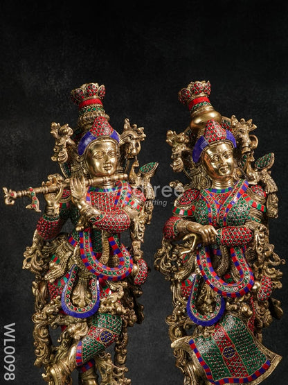 Brass Radhe Krishna - WL0098