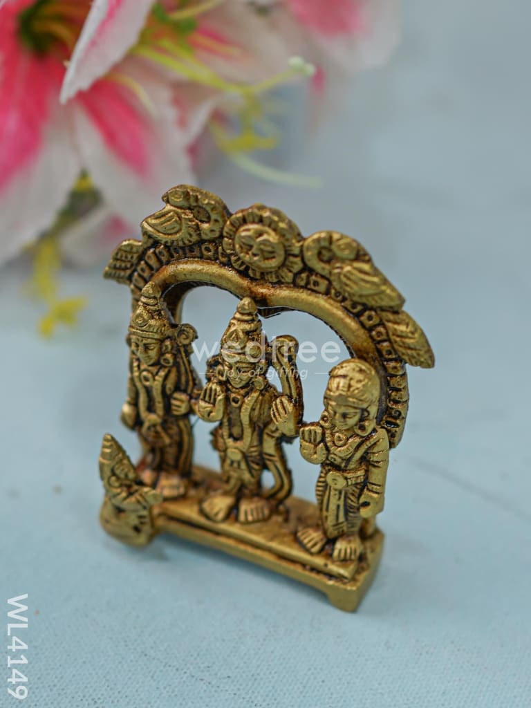 Brass Ram Darbar in Frame  - WL4149-1