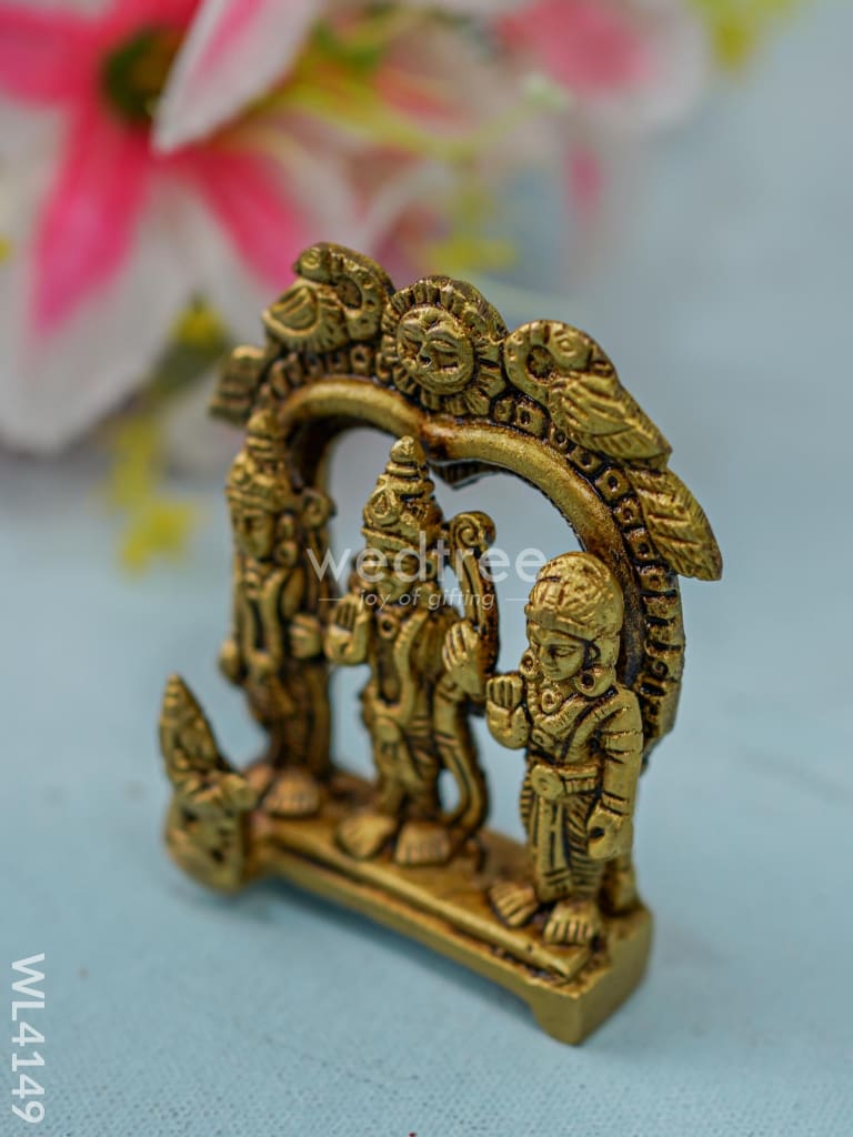 Brass Ram Darbar in Frame  - WL4149-1