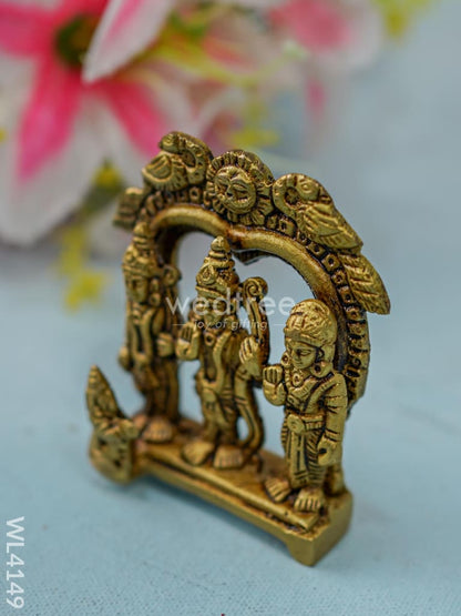Brass Ram Darbar in Frame  - WL4149-1