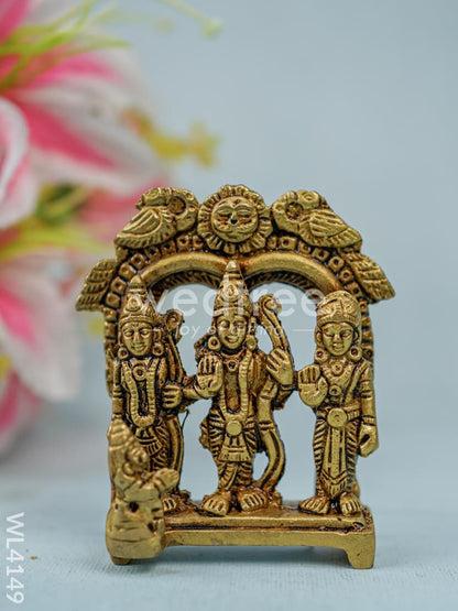 Brass Ram Darbar in Frame  - WL4149