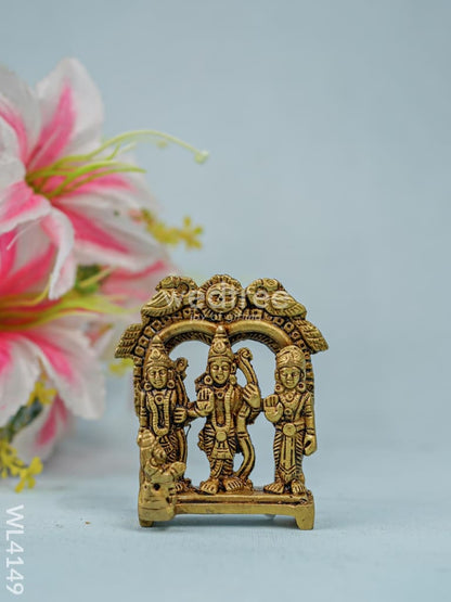 Brass Ram Darbar in Frame  - WL4149-1