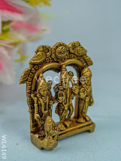 Brass Ram Darbar in Frame  - WL4149