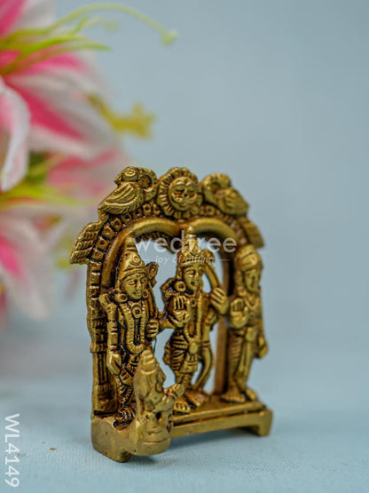 Brass Ram Darbar in Frame  - WL4149-1
