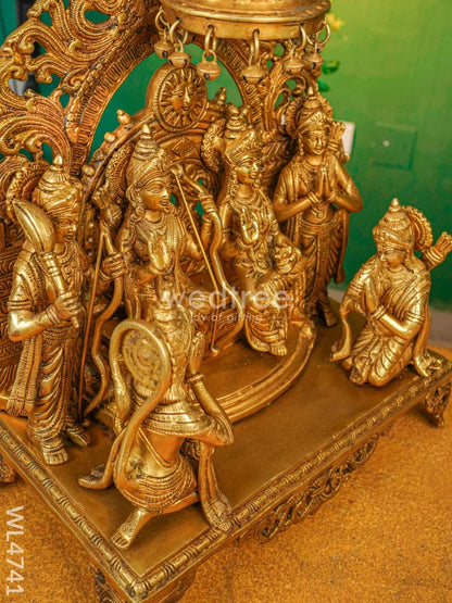 Brass Ram Pattabhishekam Idol - 22 inch - WL4741
