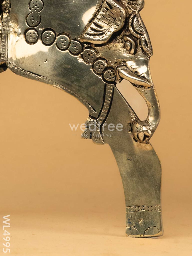Brass Rectangular Chowki - 11 inch - WL4995