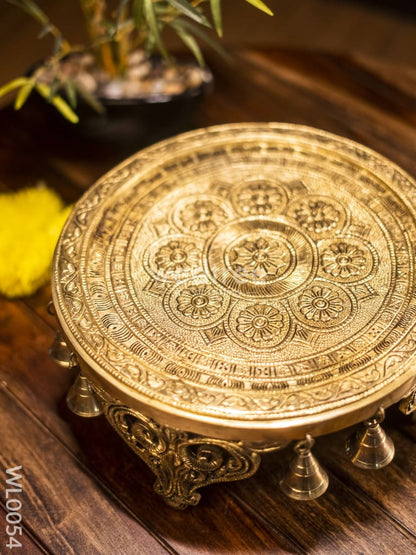 Brass Round Chowki - WL0054