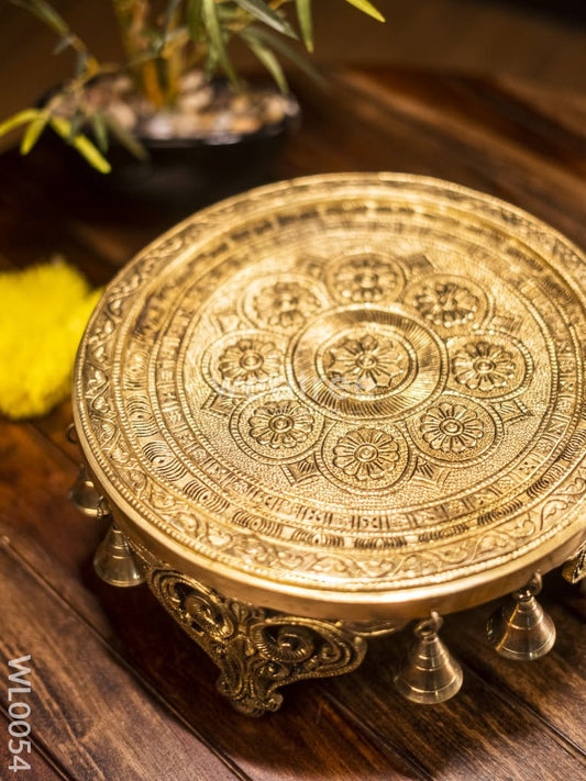 Brass Round Chowki - WL0054
