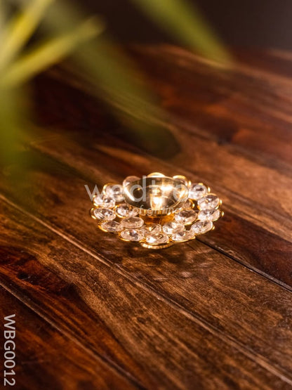 Brass - Round Crystal Deep - 3.5 Inch - WBG0012
