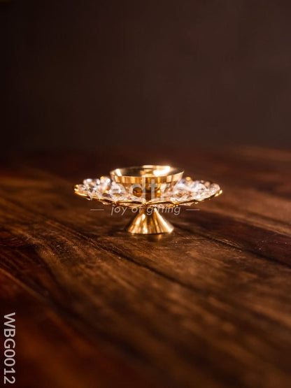 Brass - Round Crystal Deep - 3.5 Inch - WBG0012