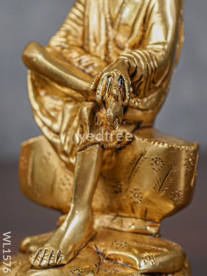 Brass Sai Baba Idol - Brown Antique Finish - WL1576