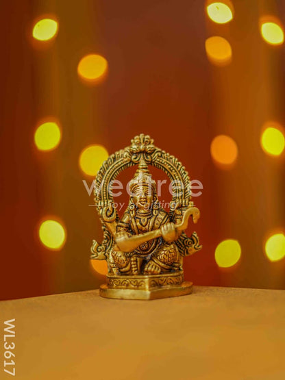 Brass Saraswathi Idol - WL3617