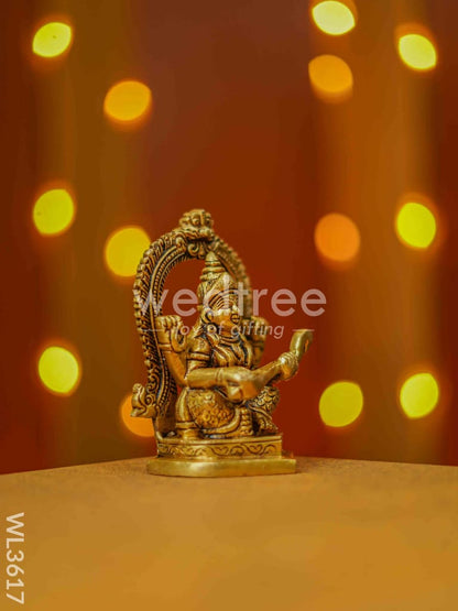 Brass Saraswathi Idol - WL3617