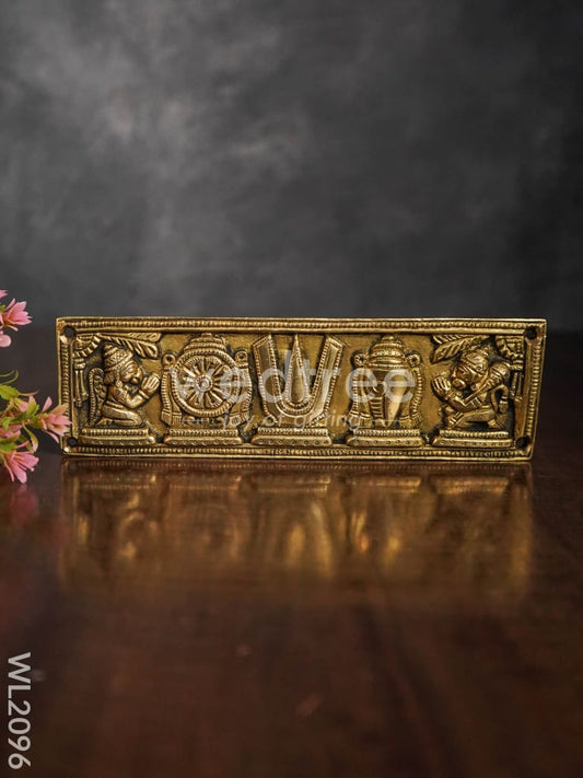 Brass Shank, Chakra and Nama Plate - WL2096