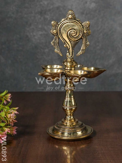 Brass Shank-Chakra-Nama Vilakku - WL0893