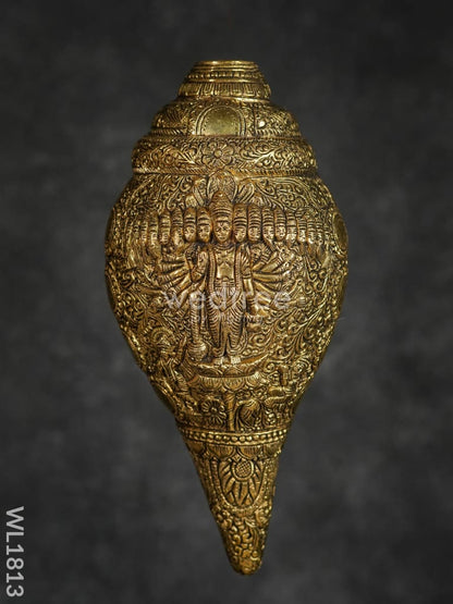 Brass Shank - Dasavathar Wall Hanging (Black Antique Finish) - WL1813